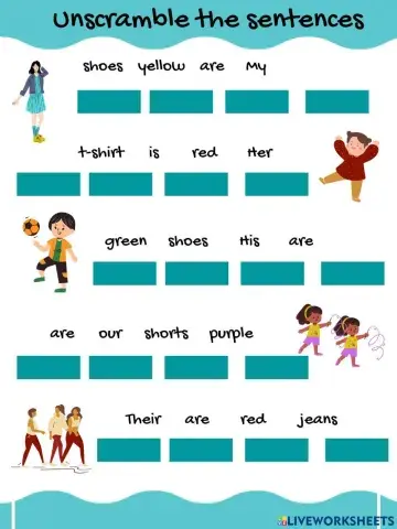 Unscramble possessives