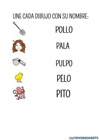 Lectoescritura letra p