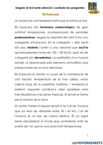 Comprensió text nº 8