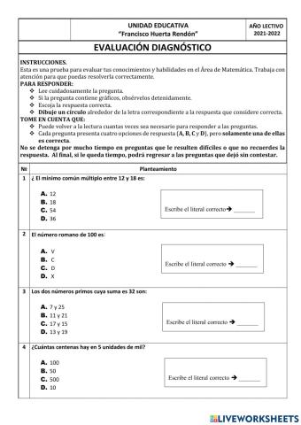 Diagnostico-matematica