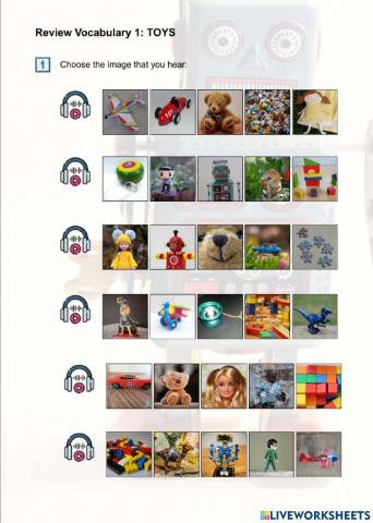 Pre-A1 Vocabulary: Toys