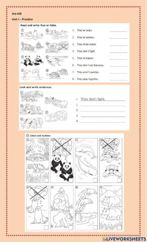 Animals in danger-simple present