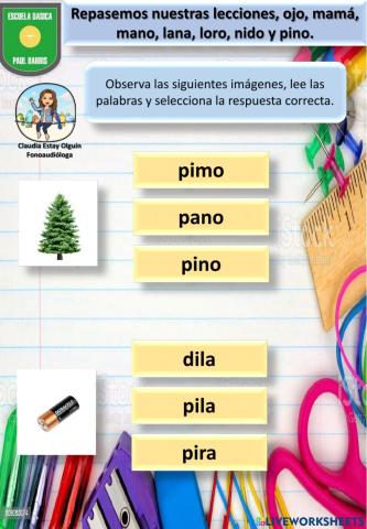 Refuerzo lección pino