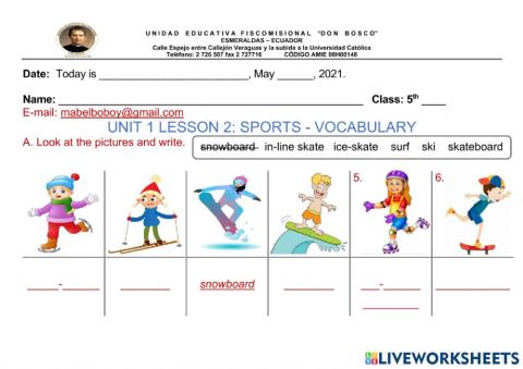 Sports-vocabulary