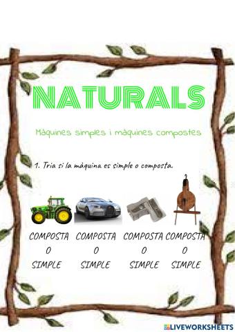 Màquines simples i màquines compostes