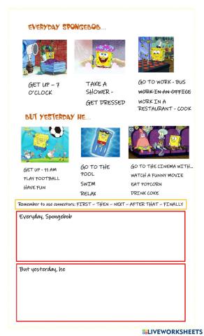 Composition practice - spongebob