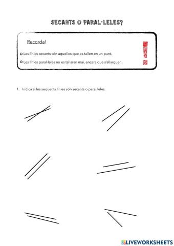 Secants o paral·leles