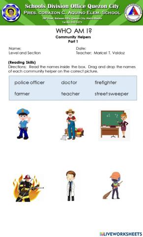 Community Helper Part 1