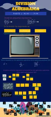 DIVISION ALGEBRAICA , parte 1