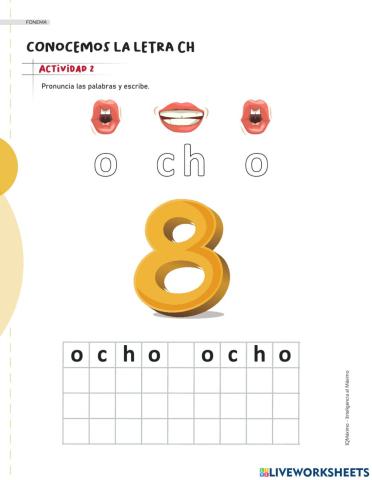 Actividad 2 letra ch