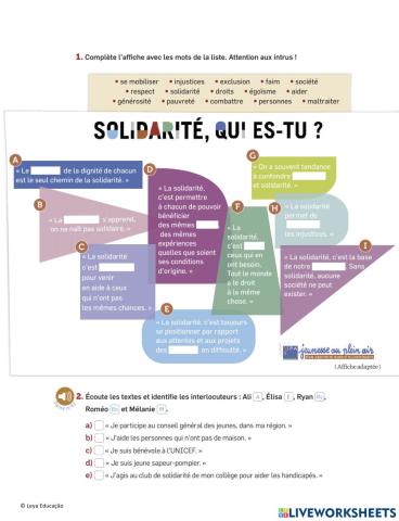 Définition de solidarité