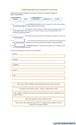 5 Enfermedades más comunes en los niños