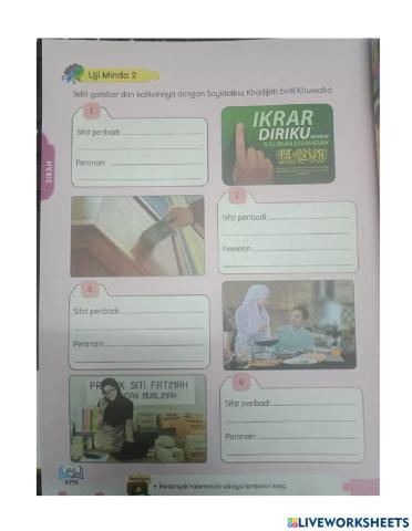 Contoh peribadi sayidatina khadijah