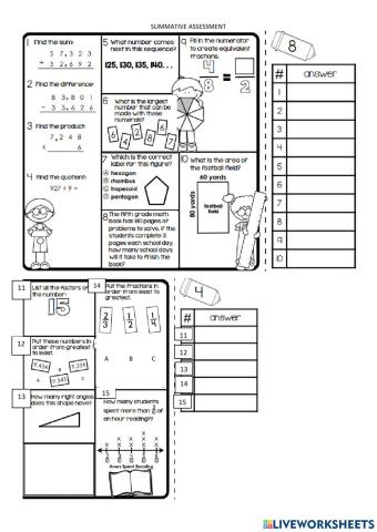 Math 5 summative