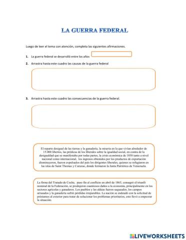 La Guerra Federal de Venezuela