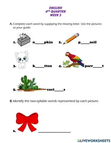 English 4th Quarter Week 3