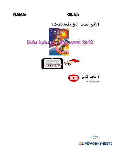 PdPR Bahasa Arab Tahun 6 27 MEI 2021