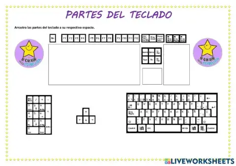 Partes del teclado