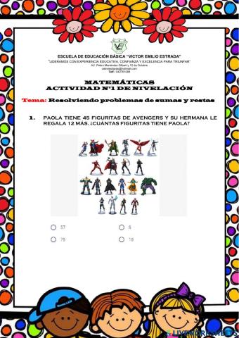 Resolviendo problemas de sumas y restas