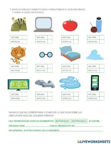 Tecnologia artificial y natural