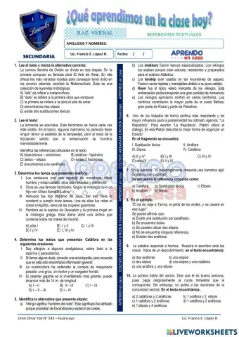 Referentes textuales