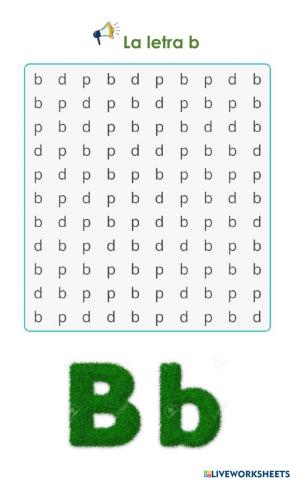 Las letras b, d y p
