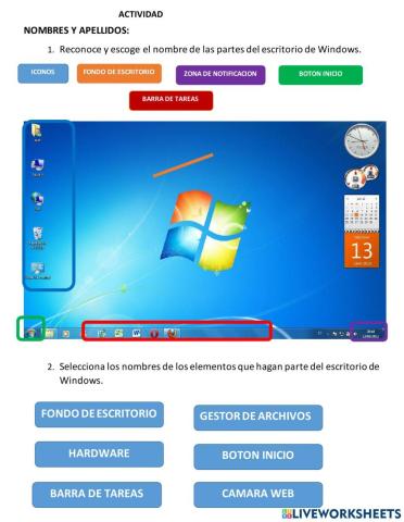 Escritorio de windows