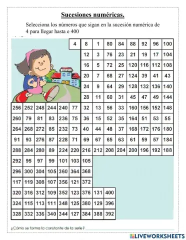 Sucesiones numéricas