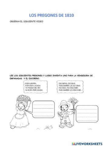 Los pregones de 1810