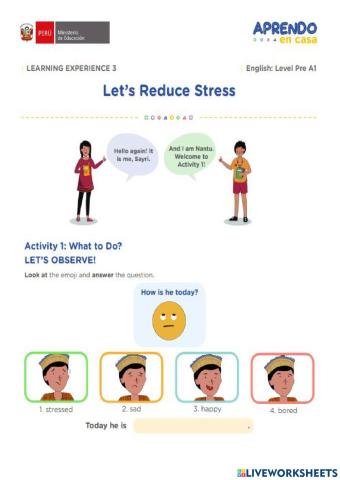 Let's reduce stress prea1-1