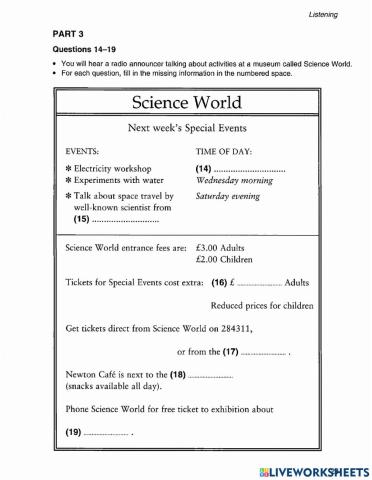 P4 - Listening - Test 1 - Part 3