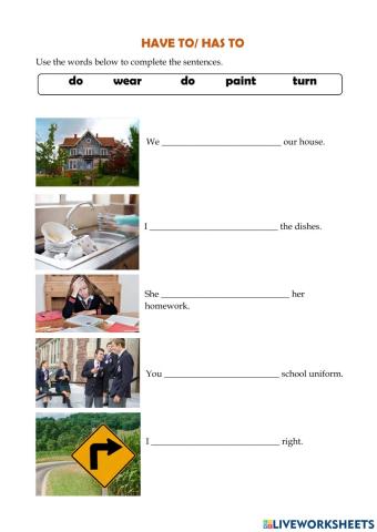 Have to for neseccity