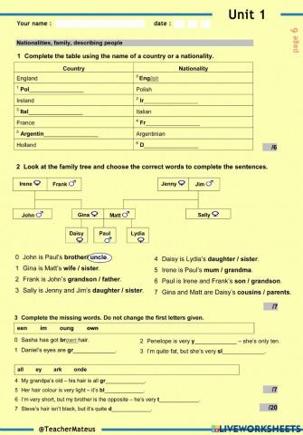 WW 1 - TEST - Unit 1 - PAGE 6