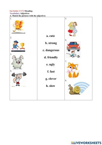 Describing adjectives