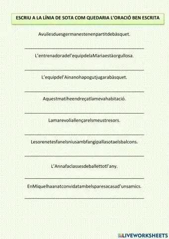 Separa les paraules 3