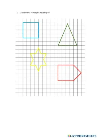 Área de los polígonos