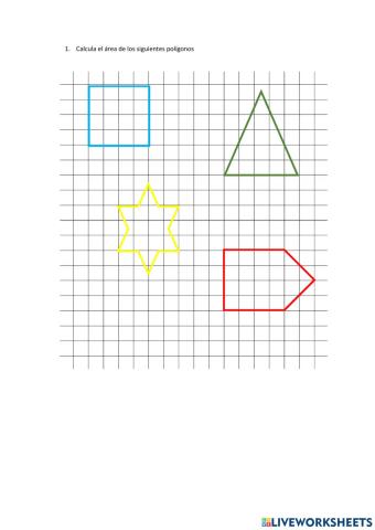 Área de los polígonos