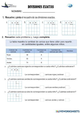Divisiones inexactas