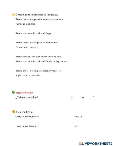 Tramas y conjunciones