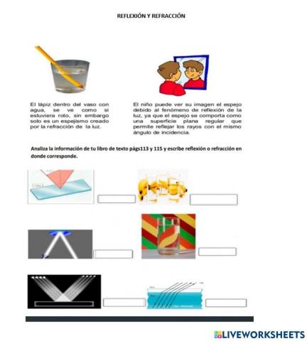 Reflexion y refracción