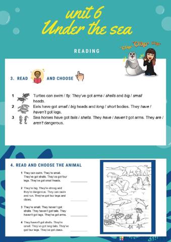 U.6 Under the sea Reading ACI