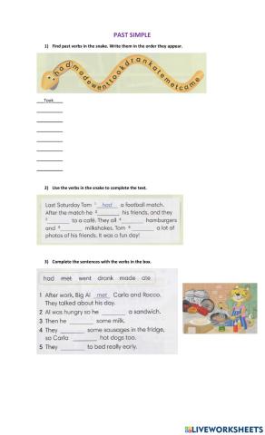 Past simple - affirmative