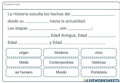Las edades de la historia