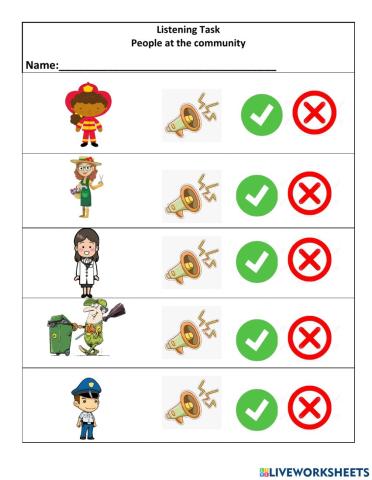 People at the community