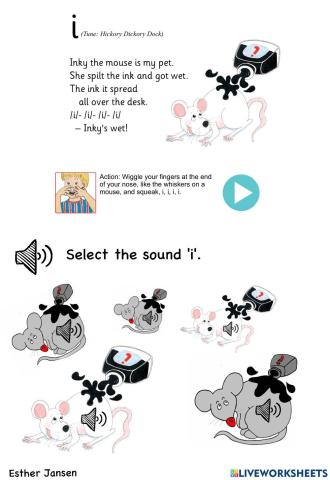 Jolly Phonics: sound 'i'