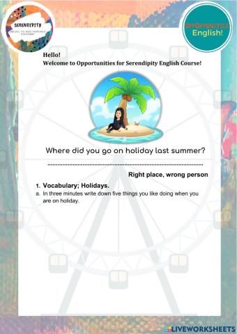 Unit 2A, pre elementary