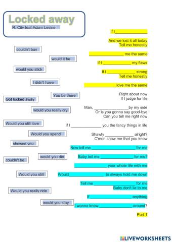 Locked away second conditional