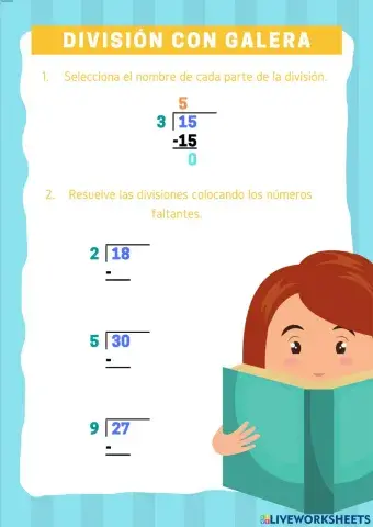 Partes de la división