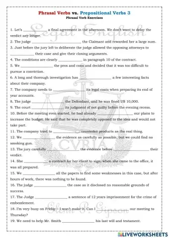Phrasal Verbs vs Prepositional Verbs 3