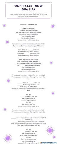 Listening - Dua Lipa